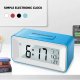 Desk Digital Clock Table Electronic Clock Sound Control Backlight 12/24 Alarm Clock Ringtones Bedrooms Bedside Kids Home Decor